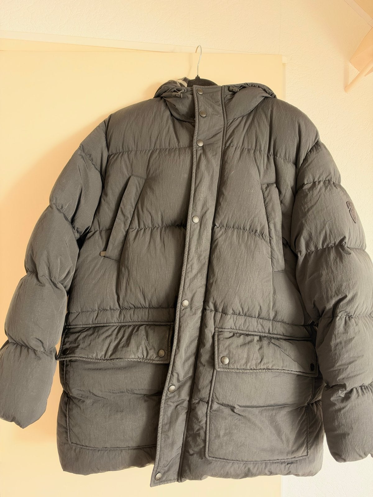 Burberry Winterjas - Gedragen, maar in goede staat, Ophalen of Verzenden, Gedragen, Overige maten, Zwart