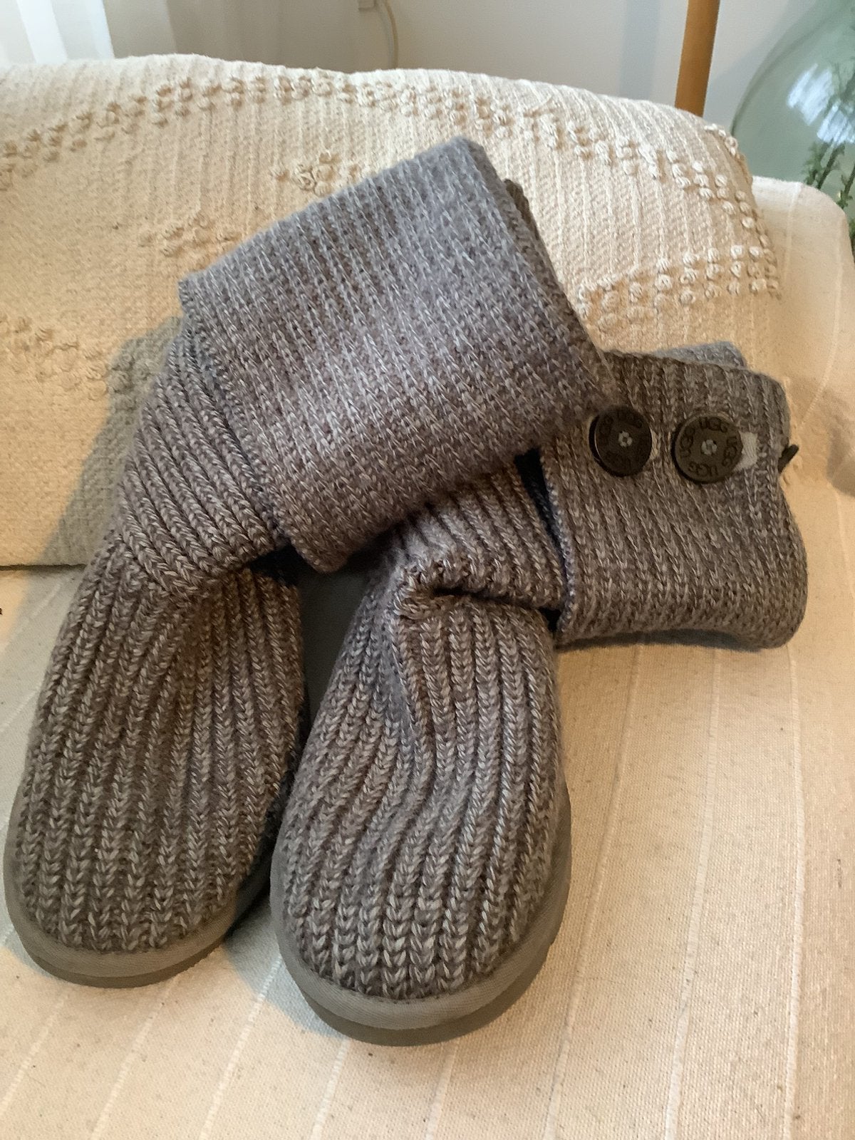 Mooie wollige Uggs, Ophalen of Verzenden, Zo goed als nieuw, Bruin, Hoge laarzen