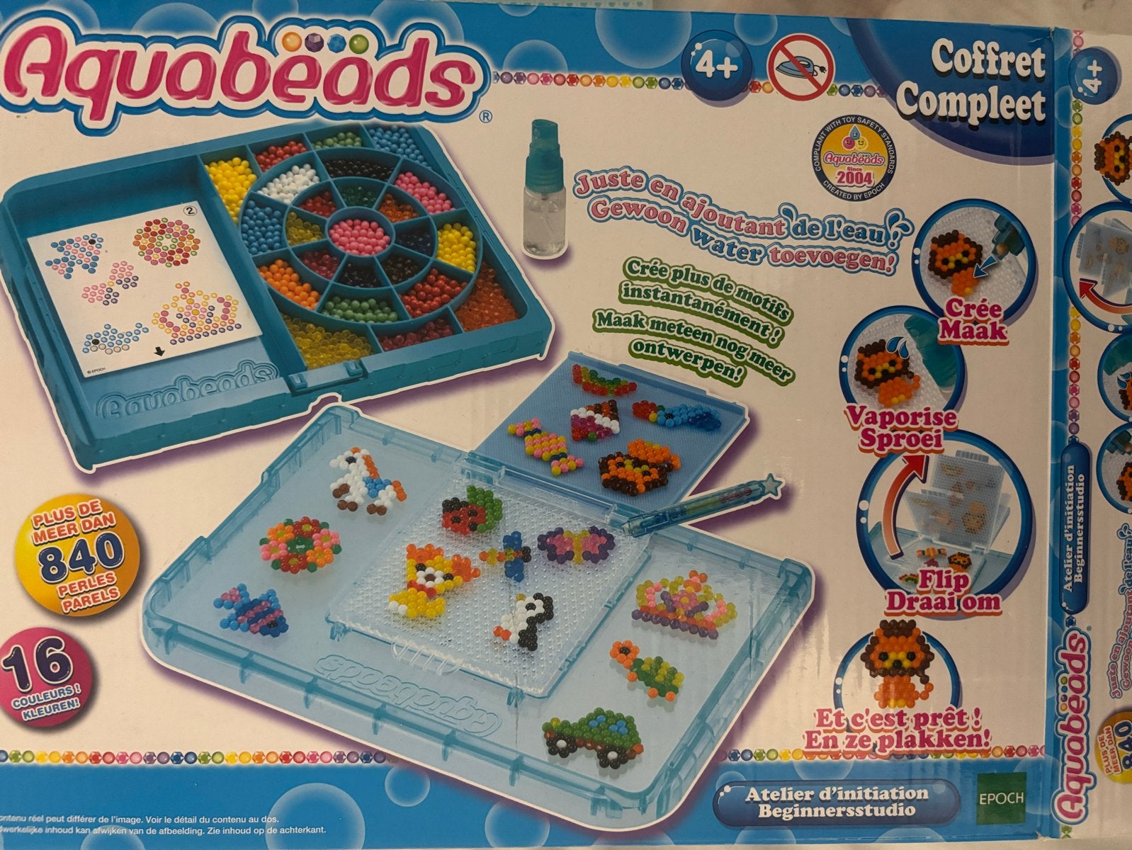 Aquabeads Starterset met veel kralen en boekjes, Ophalen, Gebruikt, Knutselen
