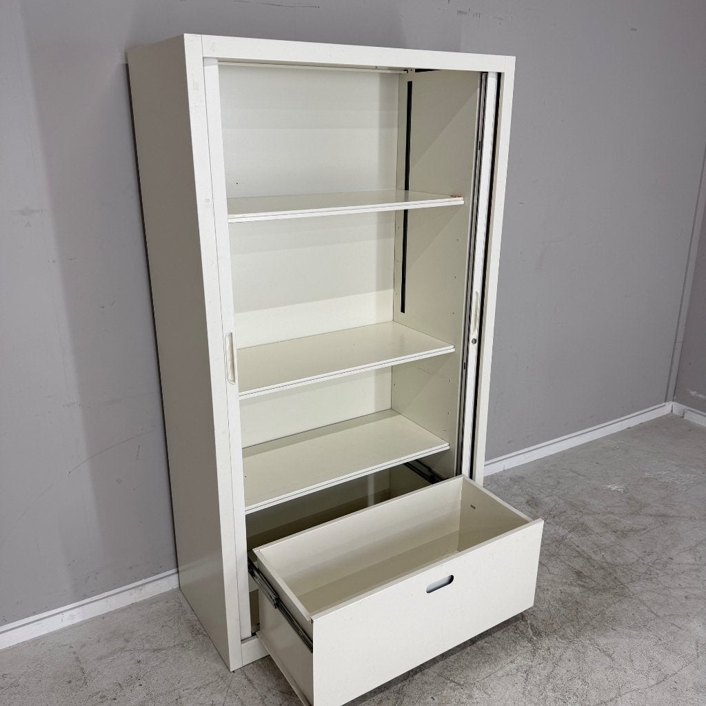 Witte Garagekasten, Gebruikt, 100 tot 150 cm, ., Ophalen of Verzenden