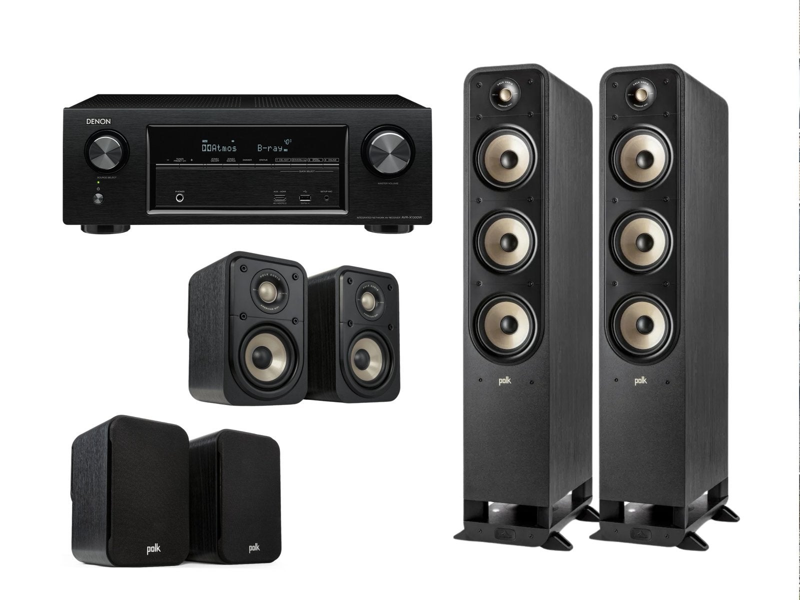 Polk SIGNATURE ELITE speakers + Denon versterker!, Ophalen, Zo goed als nieuw, Overige merken
