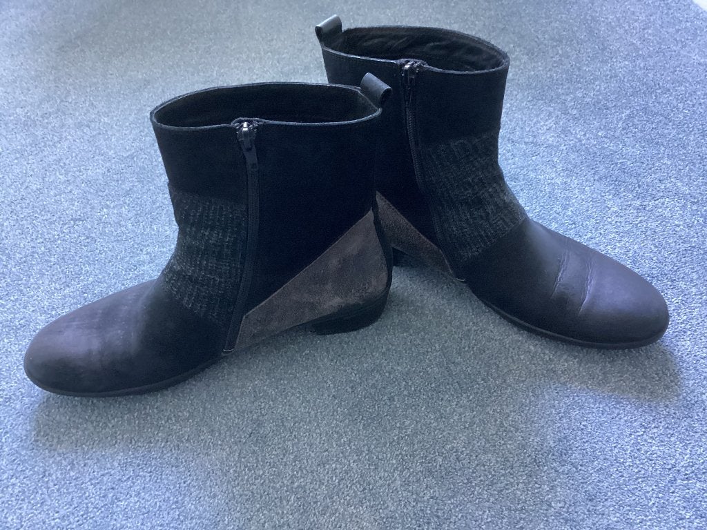 Damesschoenen, Verzenden, Zwart, Lage of Enkellaarzen, Zo goed als nieuw