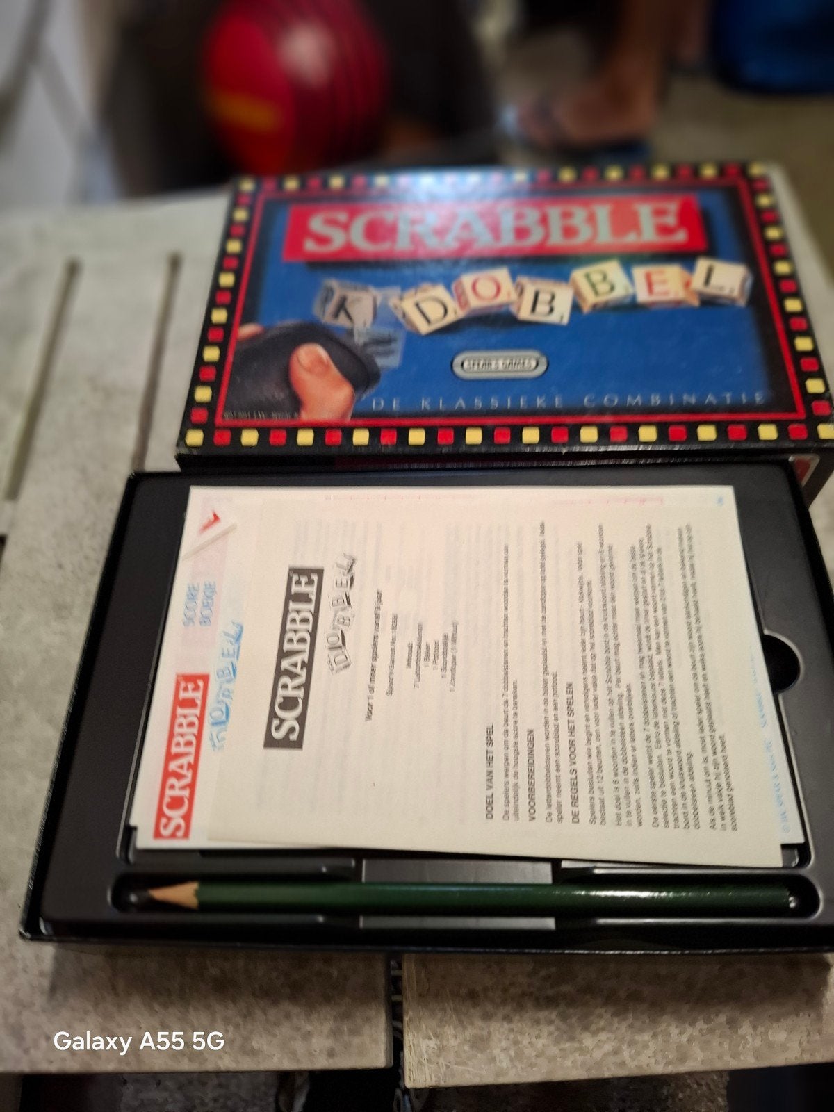 Scrabble Dobbel - De Klassieke Combinatie, Info@jumbo.eu, Jumbo International B.V., Ophalen of Verzenden, Zo goed als nieuw