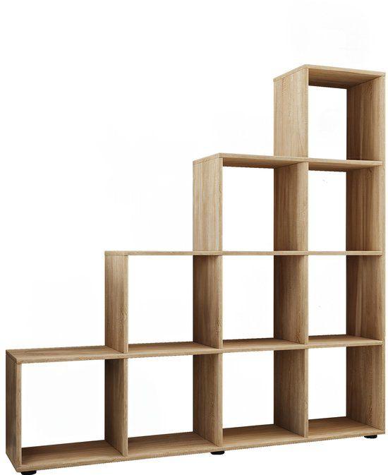 Boekenkast met 10 Open Vakken – Vakkenkast, Huis en Inrichting, Kasten | Boekenkasten, Ophalen, 50 tot 100 cm, Zo goed als nieuw