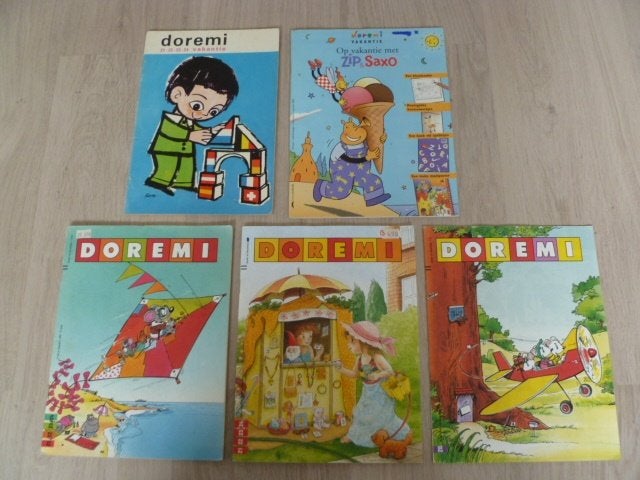 5 Doremi Vakantie / zomer tijdschriften. (oudere uitgaven.), Kinderen en Baby's, Ophalen of Verzenden, Zo goed als nieuw, Taal en Lezen