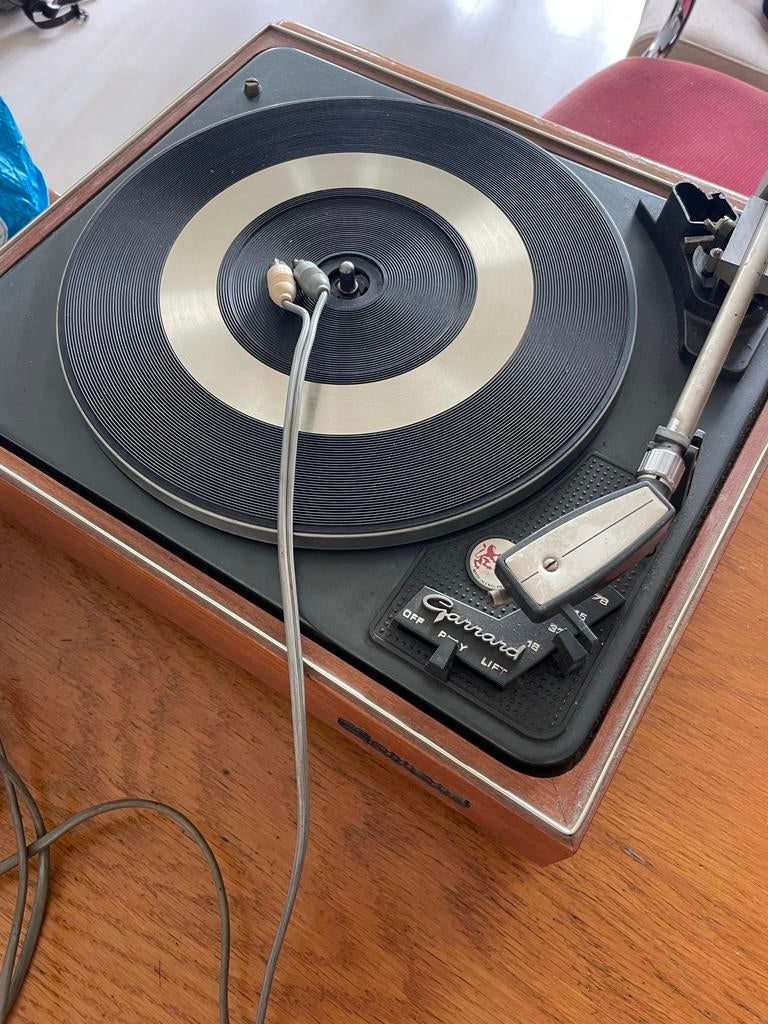 Vintage Garrard Platenspeler - Birma Teak, Audio, Tv en Foto, Platenspelers, Ophalen, Gebruikt, Platenspeler, Overige merken