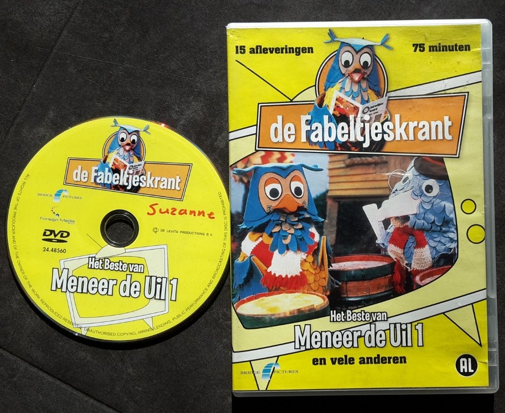 DVD - De Fabeltjeskrant - Meneer de Uil, Alle leeftijden, Tv-serie, Zo goed als nieuw, Dieren