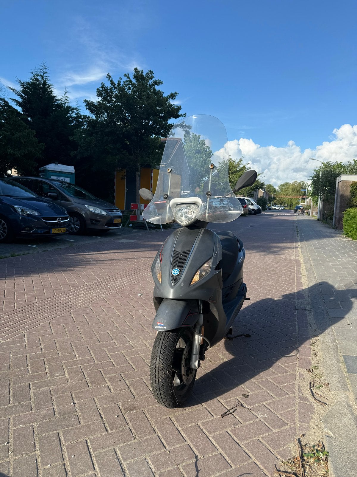 Piaggio Fly 50 4T - Opknapper - Met wok - Blauw kenteken -, Fietsen en Brommers, Snorfietsen en Snorscooters, Ophalen of Verzenden