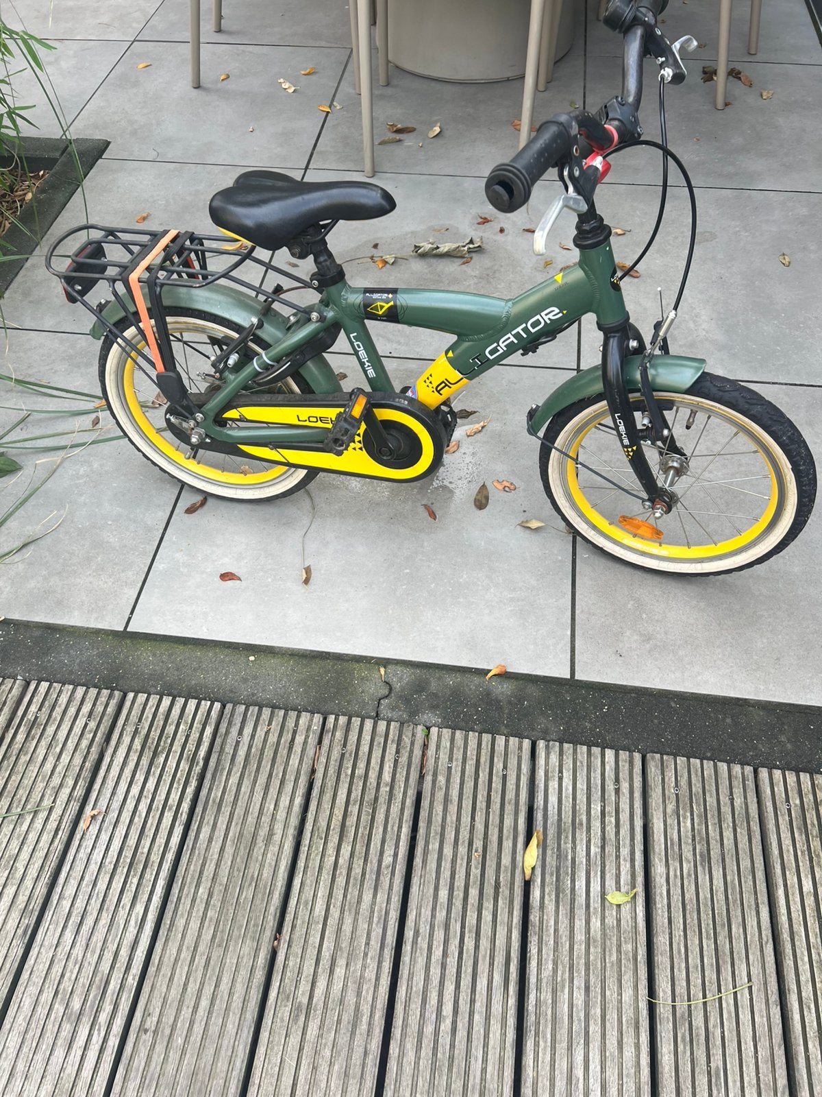 Loekie Alligator kinderfiets 16 inch, Ophalen, Zo goed als nieuw, 16 tot 20 inch