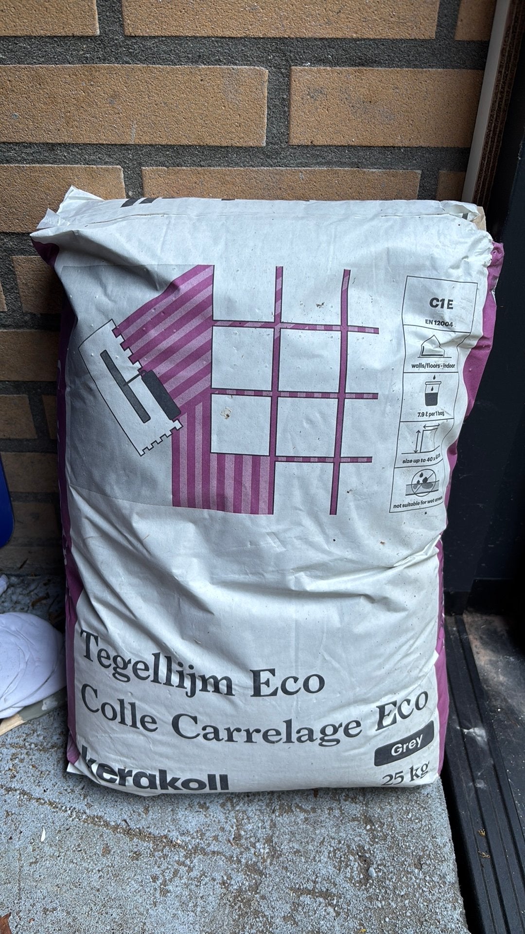 Kerakoll tegellijm eco - 25 kg nieuw in gesloten zak, Ophalen, Overige materialen, Overige typen, Nieuw