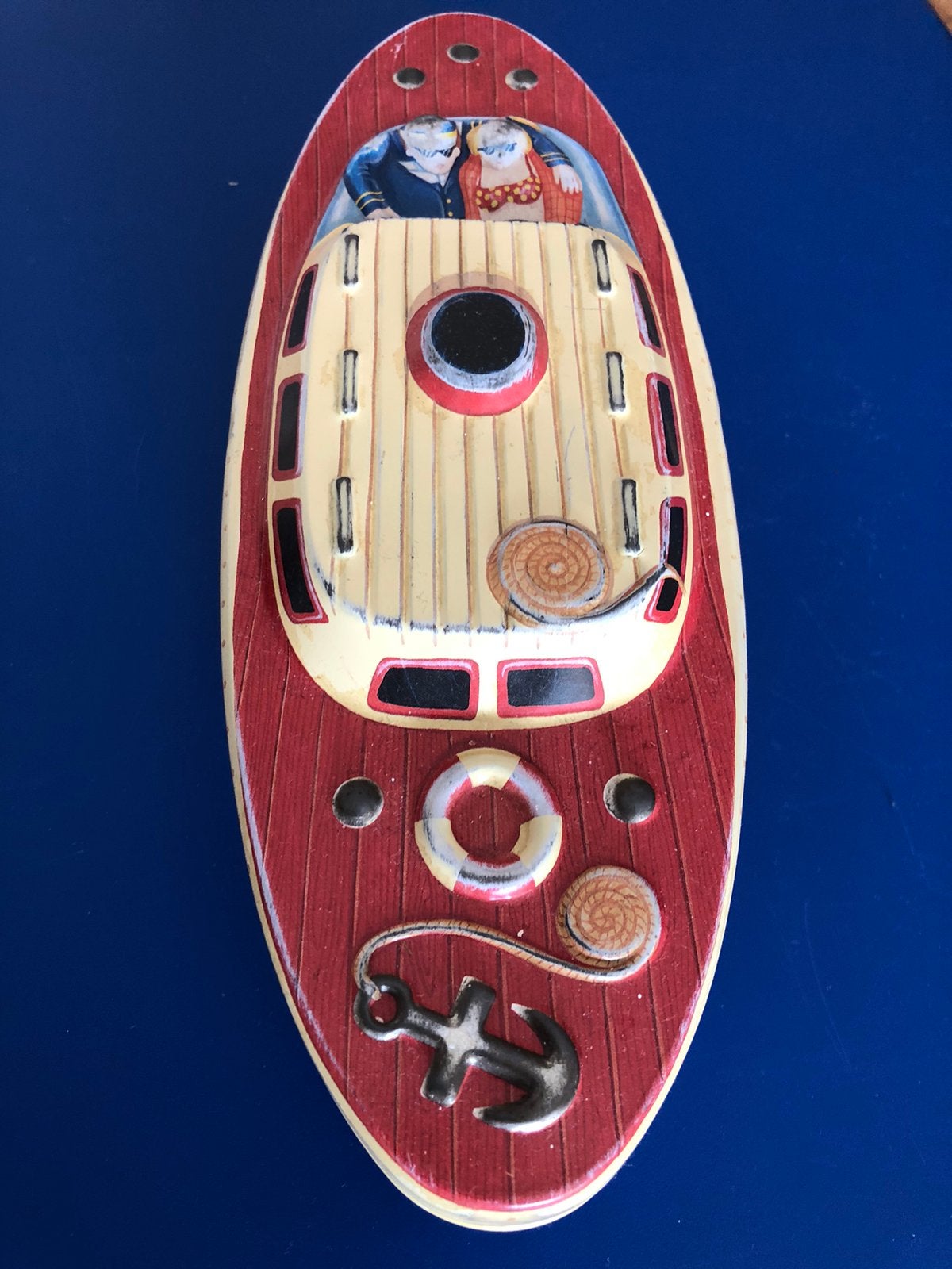 Leuk blik van ern boot, Ophalen of Verzenden, Gebruikt, Overige
