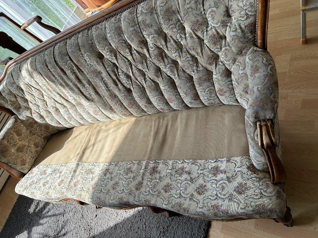 Gratis bank, Huis en Inrichting, Banken | Bankstellen, Ophalen, Gebruikt, 150 tot 200 cm, Vintage