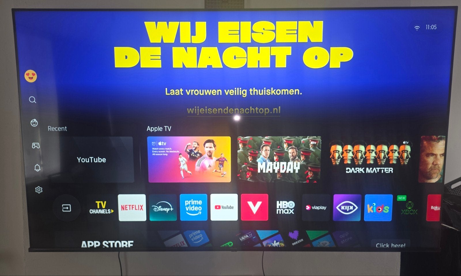 Hisense 75E79Q 75 inch 4K LED TV met beugel, Ophalen of Verzenden