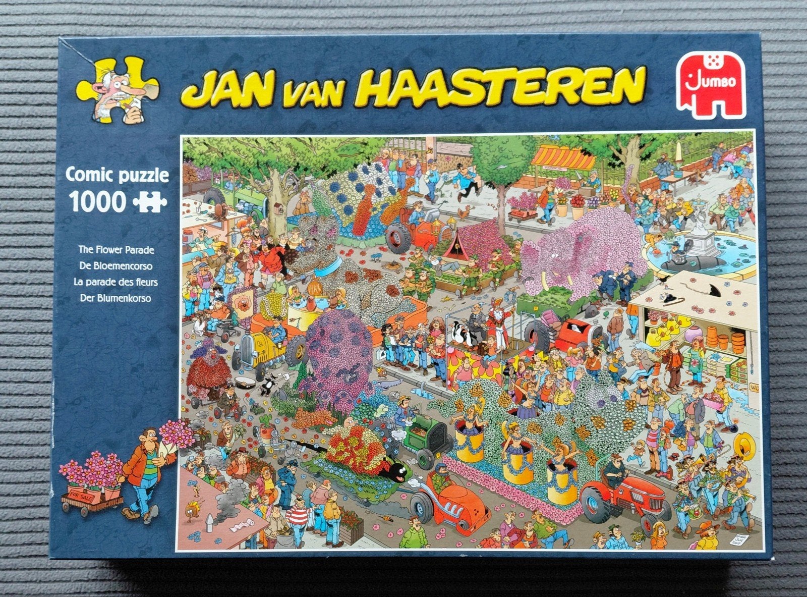 Jan van Haasteren 1.000 stukjes - The Flower Parade, Ophalen of Verzenden, 500 t/m 1500 stukjes, Zo goed als nieuw, Legpuzzel