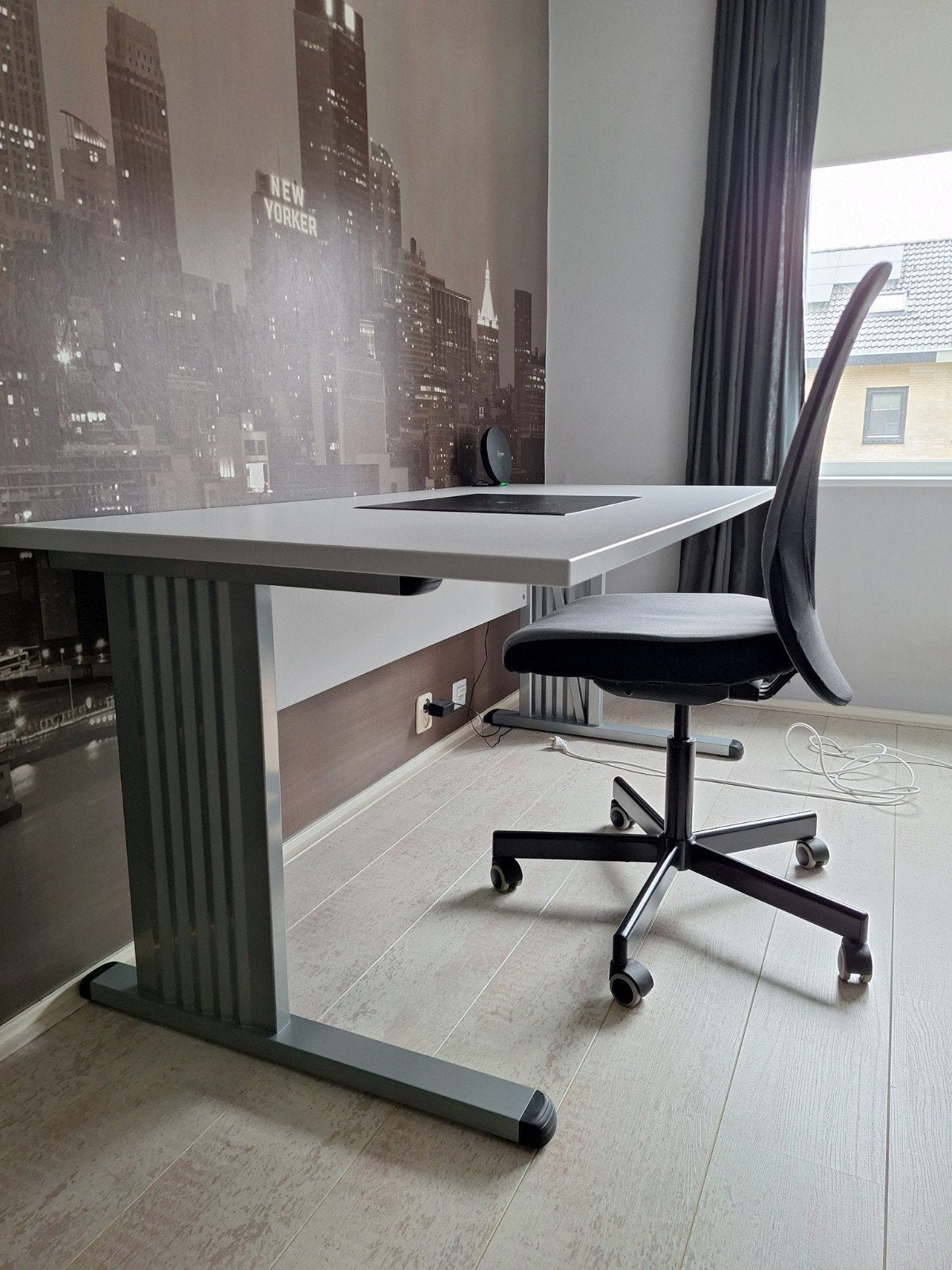 Bureau 80x160 cm inclusief bureaustoel, Ophalen, Gebruikt