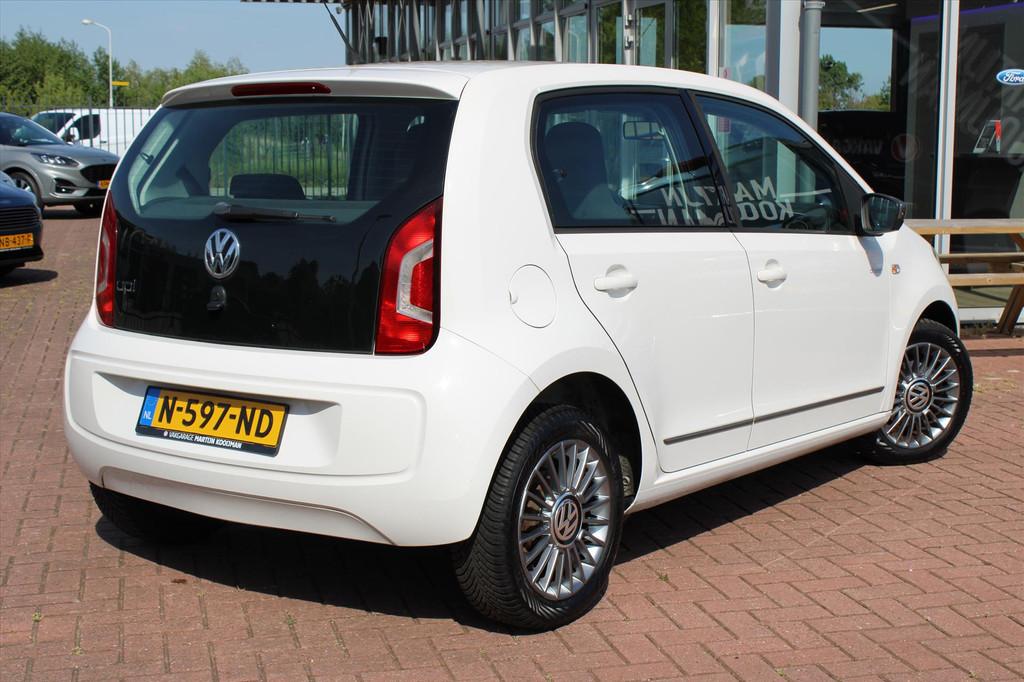 VOLKSWAGEN Up! 1.0 60PK 5D Cheer up! Airco, Stoelverwarming, Auto's, Volkswagen, Gebruikt, Up!, Wit, Bedrijf