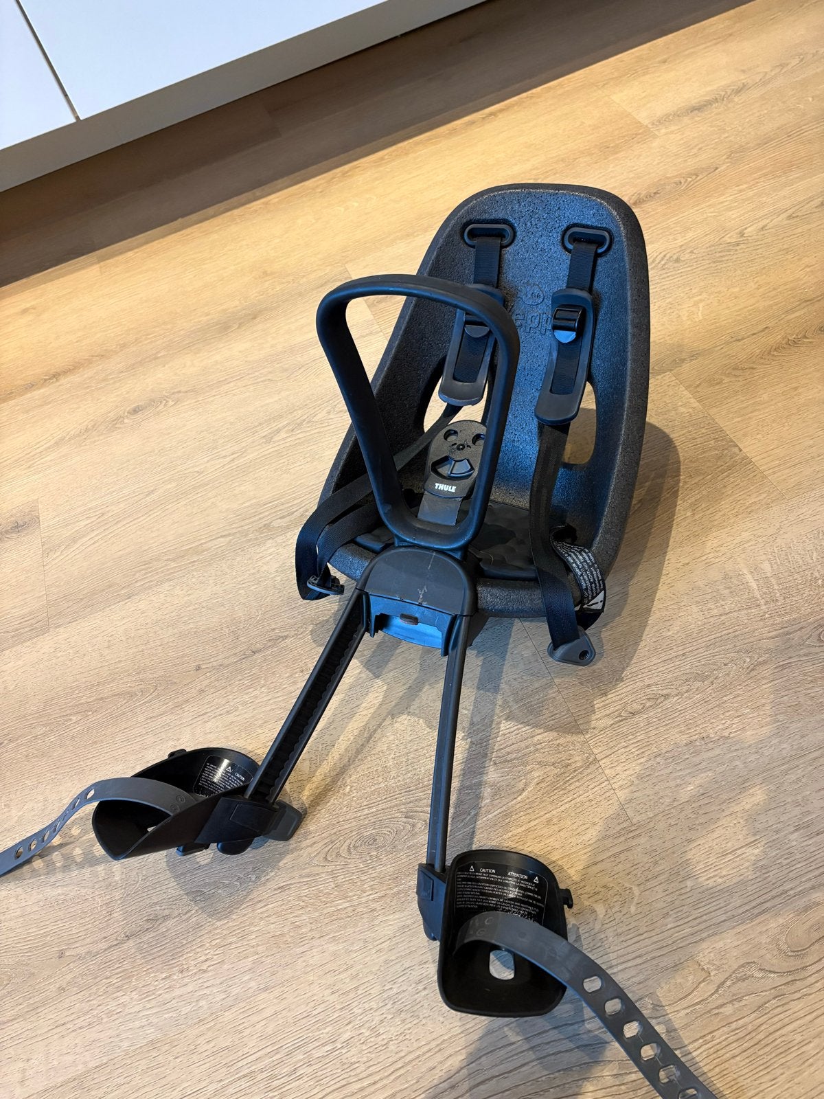 Thule Yepp mini fietszitje voor (met gratis windsc)herm, Ophalen, Voorzitje, 0 t/m 13 kg, Gebruikt