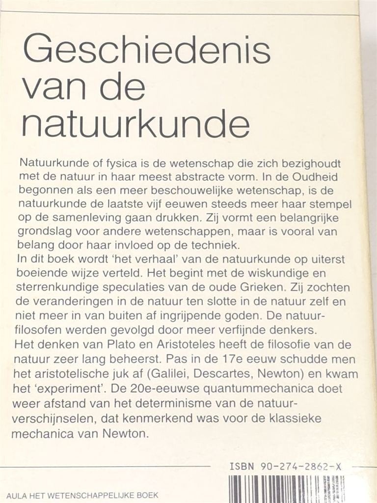 Geschiedenis van de Natuurkunde — 2000 Jaar, Aula Reeks, Ophalen of Verzenden, Gelezen, Natuurwetenschap