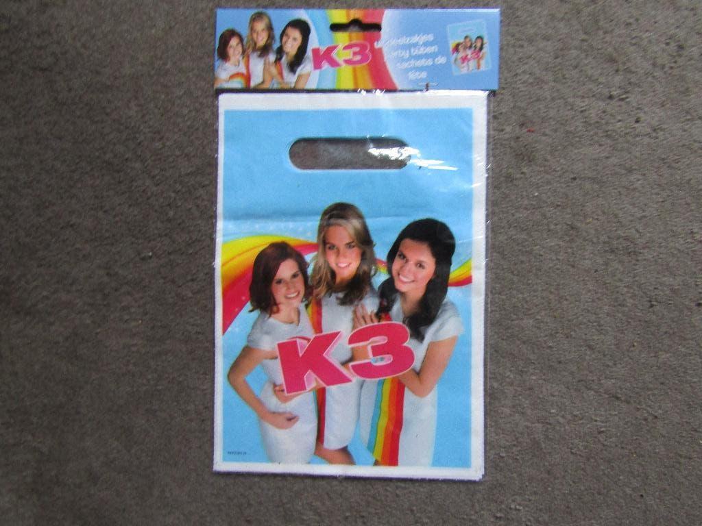 K3 uitdeelzakjes 8 stuks GESEALD, Ophalen of Verzenden, Nieuw, Feestartikel, Overige