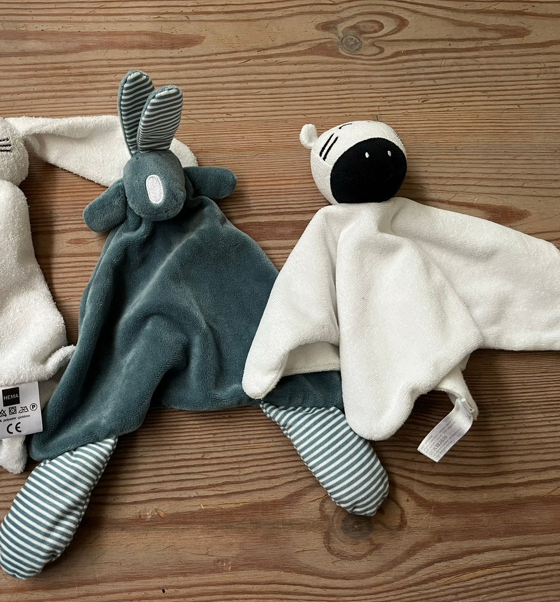 Knuffeldoekjes baby 2x Bambino Oeko-Tex, Overige karakters, Overige typen, Nieuw, Ophalen of Verzenden