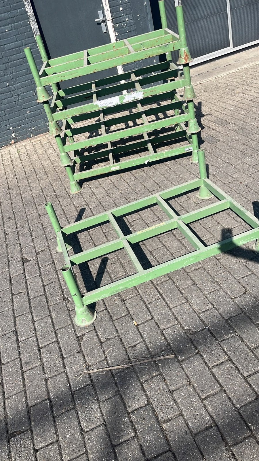 Stapelrek voor Europallets - Groen, Ophalen