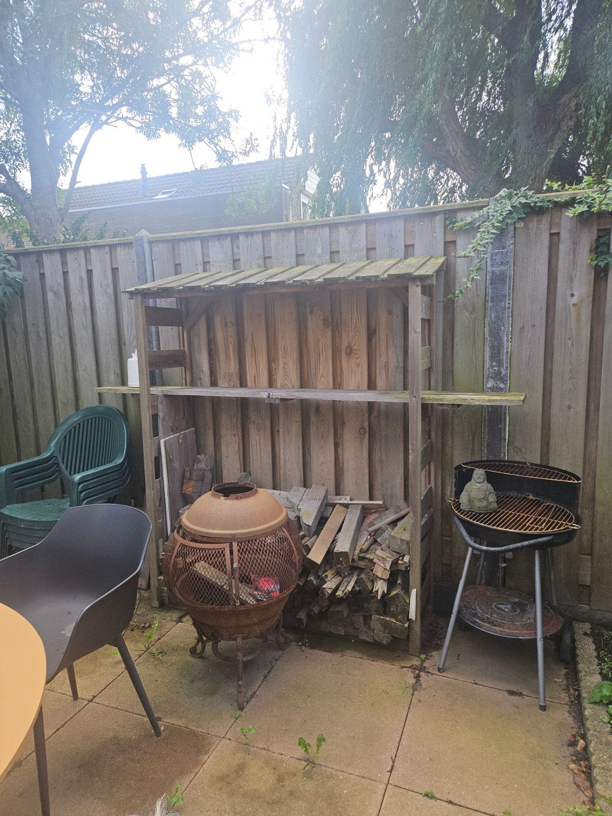 Gratis houthok inclusief hout af te halen in Vlissingen, Tuin en Terras, Minder dan 3 m³, Ophalen, Overige houtsoorten, Blokken