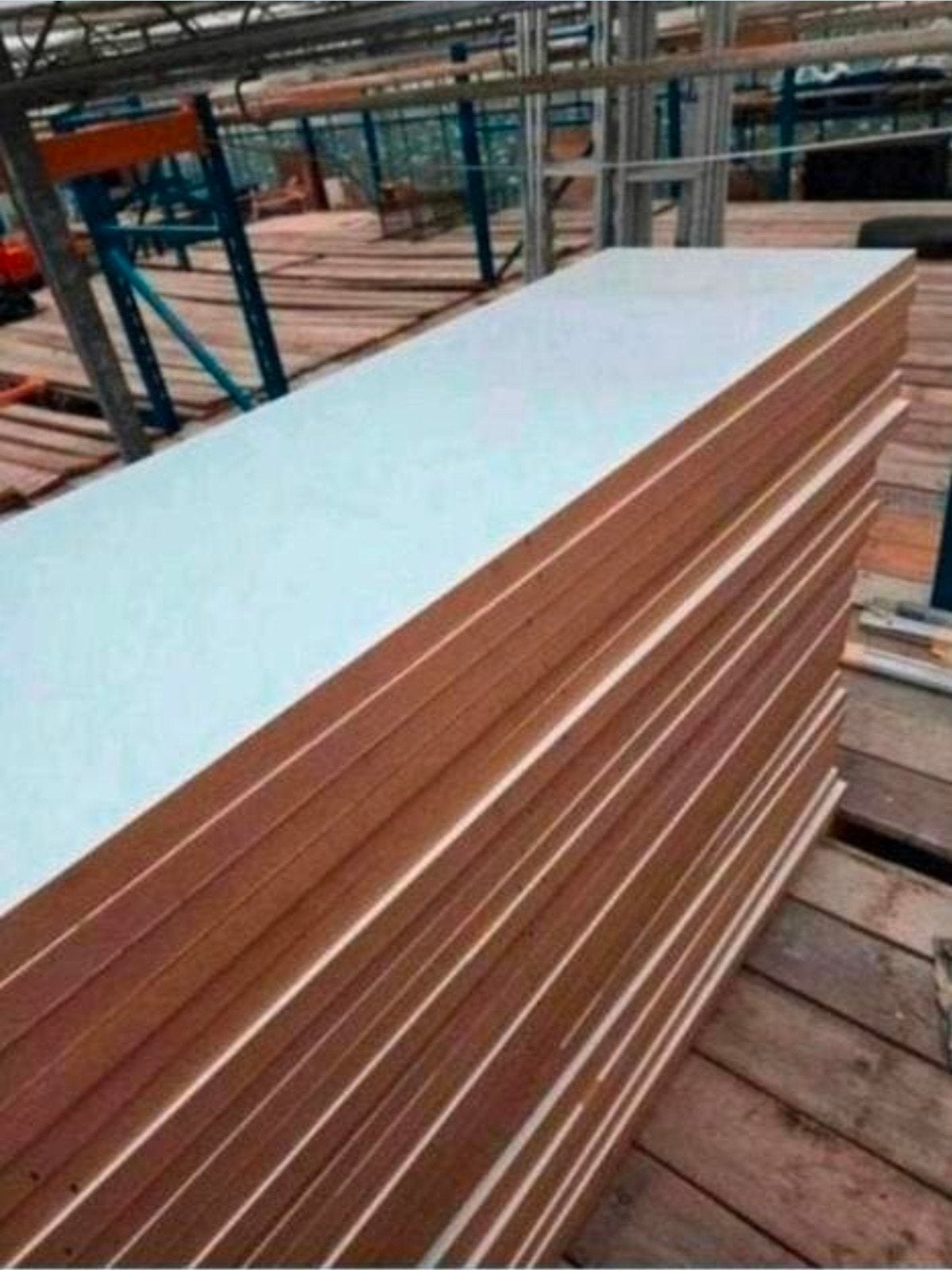Hardboard panelen wit 1984x564x40mm, Doe-het-zelf en Verbouw, Platen en Panelen, Ophalen of Verzenden