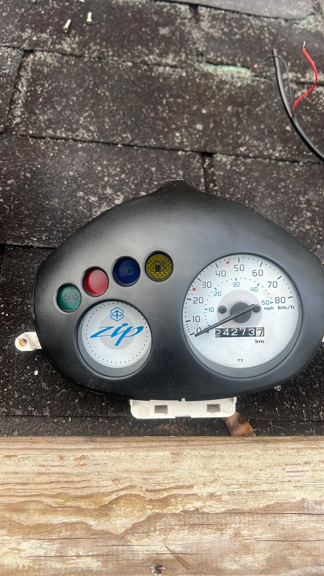 Zip teller plus glas, Ophalen of Verzenden, Zo goed als nieuw, Koplamp, Piaggio