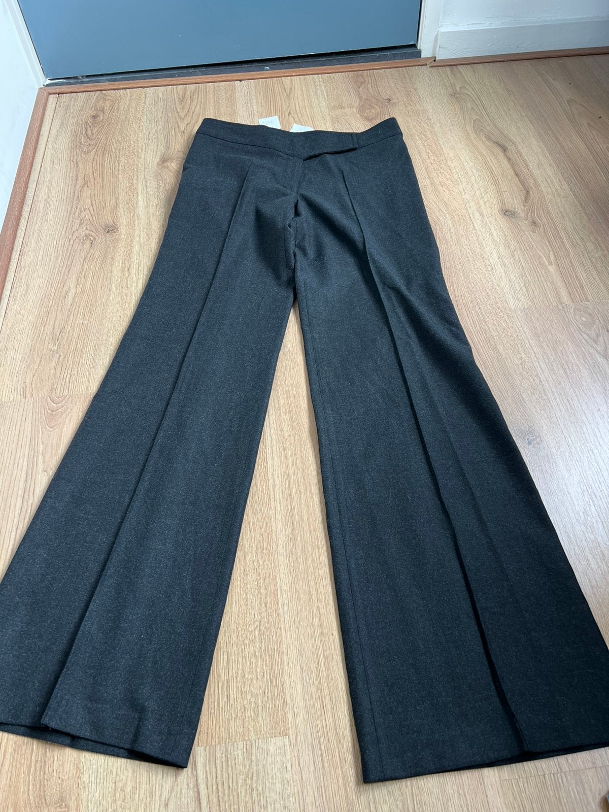 Booster flared grijze wijde pijpen broek flanel 40 antraciet, Maat 38/40 (M), Ophalen of Verzenden, X, Booster