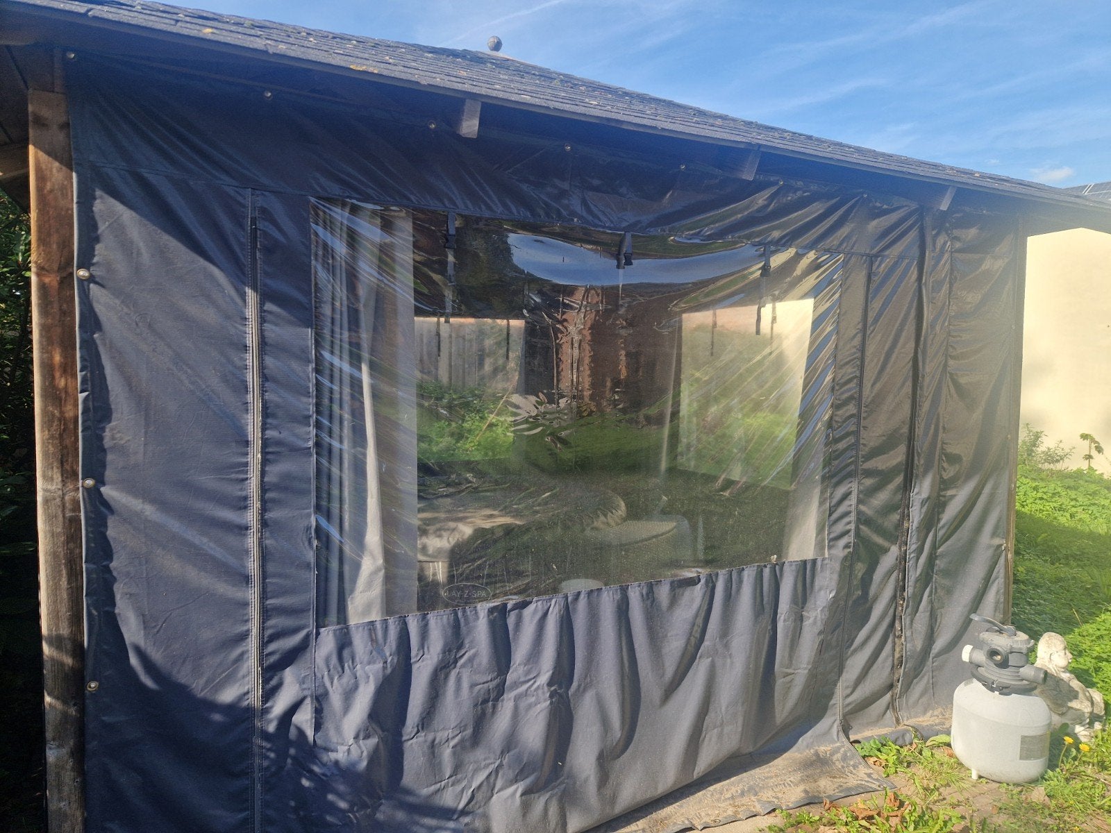 paviljoen met doorzichtige zijwanden, Tuin en Terras, Ophalen, Gebruikt