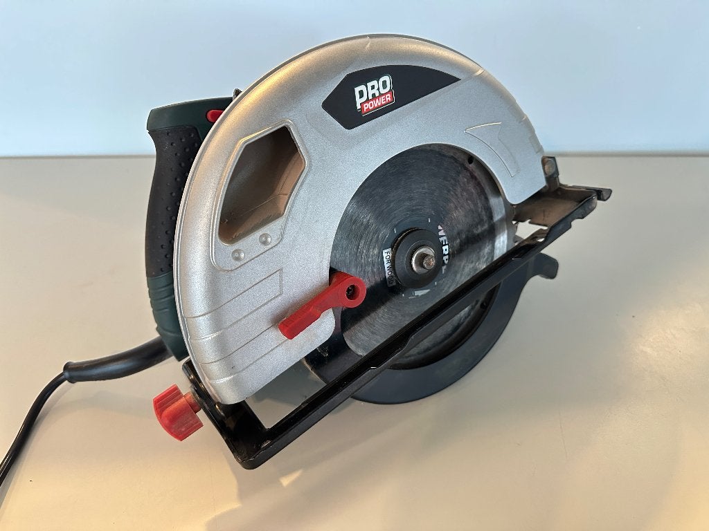 Powerplus POWP4010 circelzaag 230V, Ophalen, 70 mm of meer, Zo goed als nieuw, POWERPLUS
