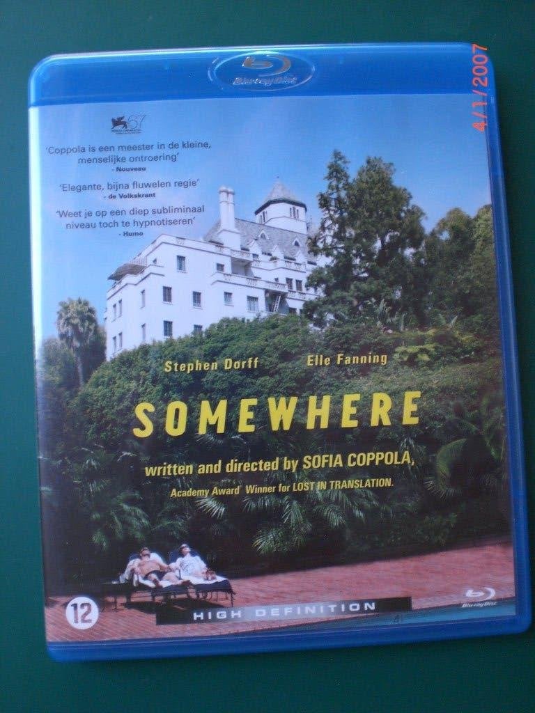 blu ray Somewhere Stephen Dorff Elle Fanning Sofia Coppola, Ophalen of Verzenden, Zo goed als nieuw, Drama