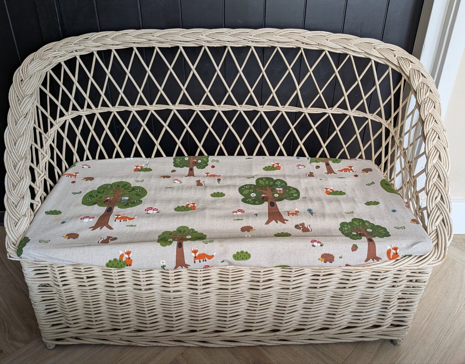 Rotan rieten kinder bankje/opbergkist, Kinderen en Baby's, Ophalen, Gebruikt, Overige typen