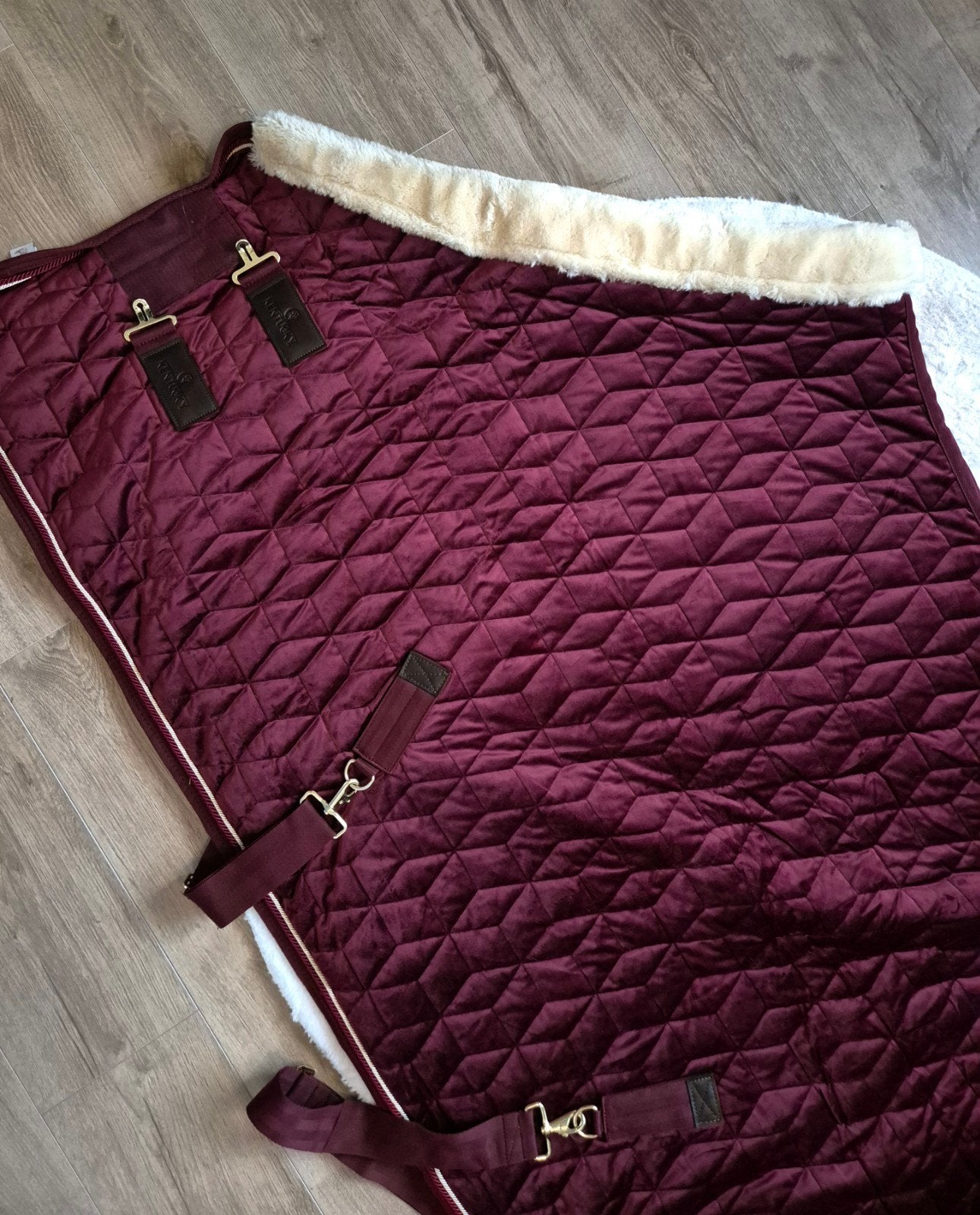 Kentucky deken bordeaux, Rood, Nieuw, Ophalen of Verzenden, Kentucky