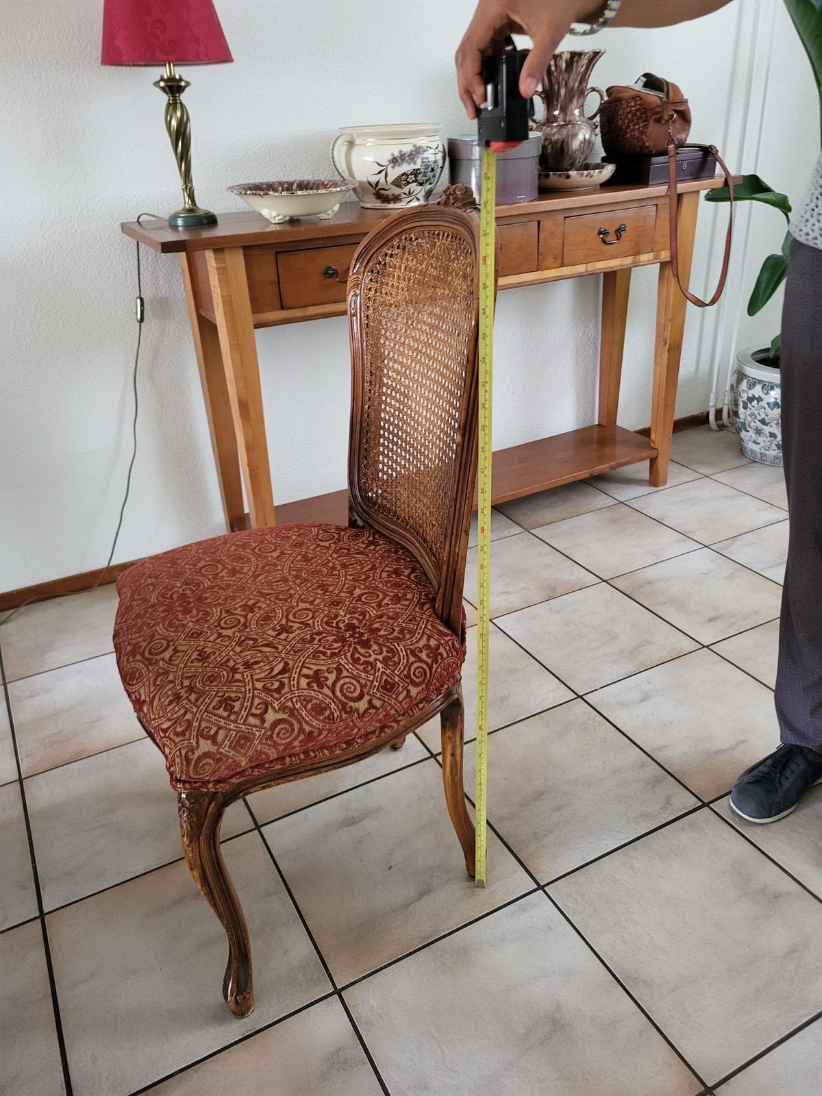 Uitschuifbare ronde eettafel met 5 stoelen, Ophalen