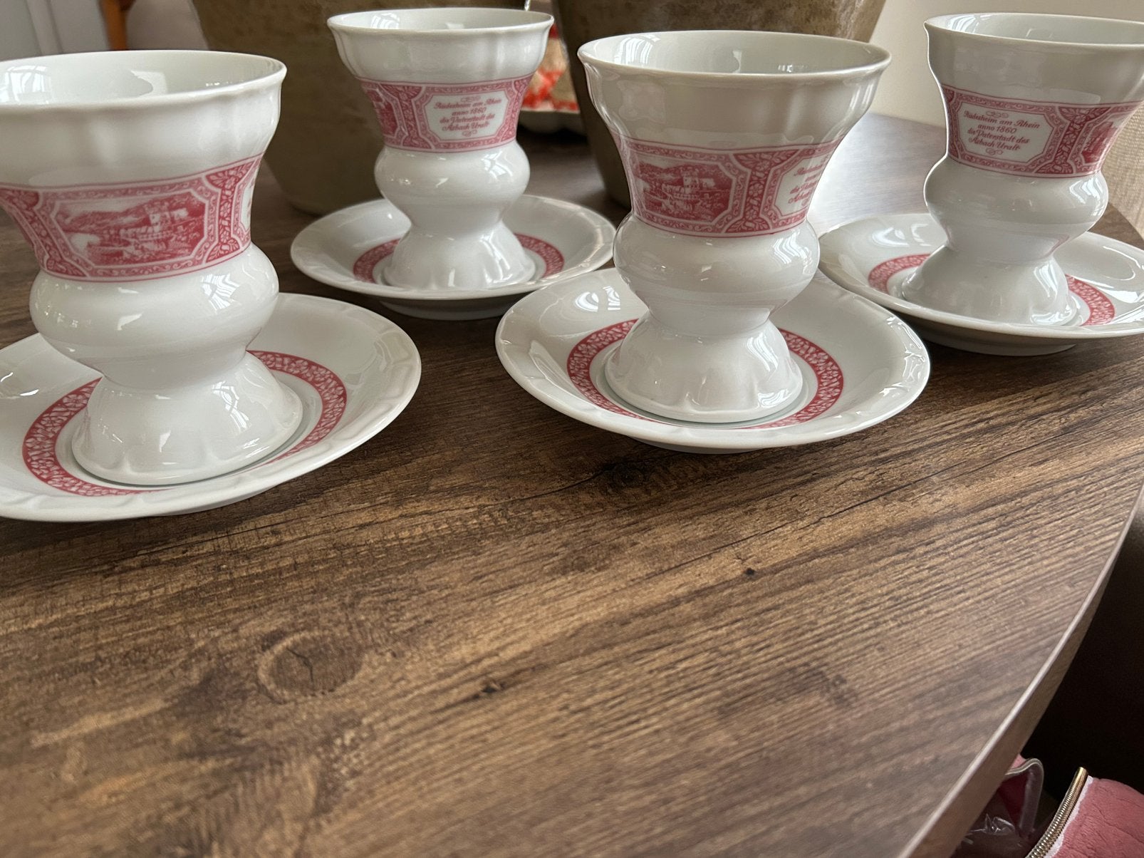 Rudesheimer koffiebekers met schotel Heinrich Germany, Ophalen of Verzenden
