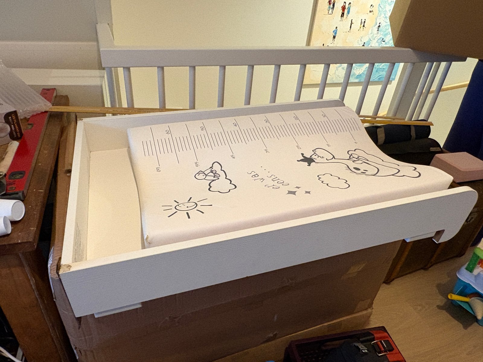 Bladvergroter commode, Gebruikt, Aankleedkussen, Standaard, Ophalen