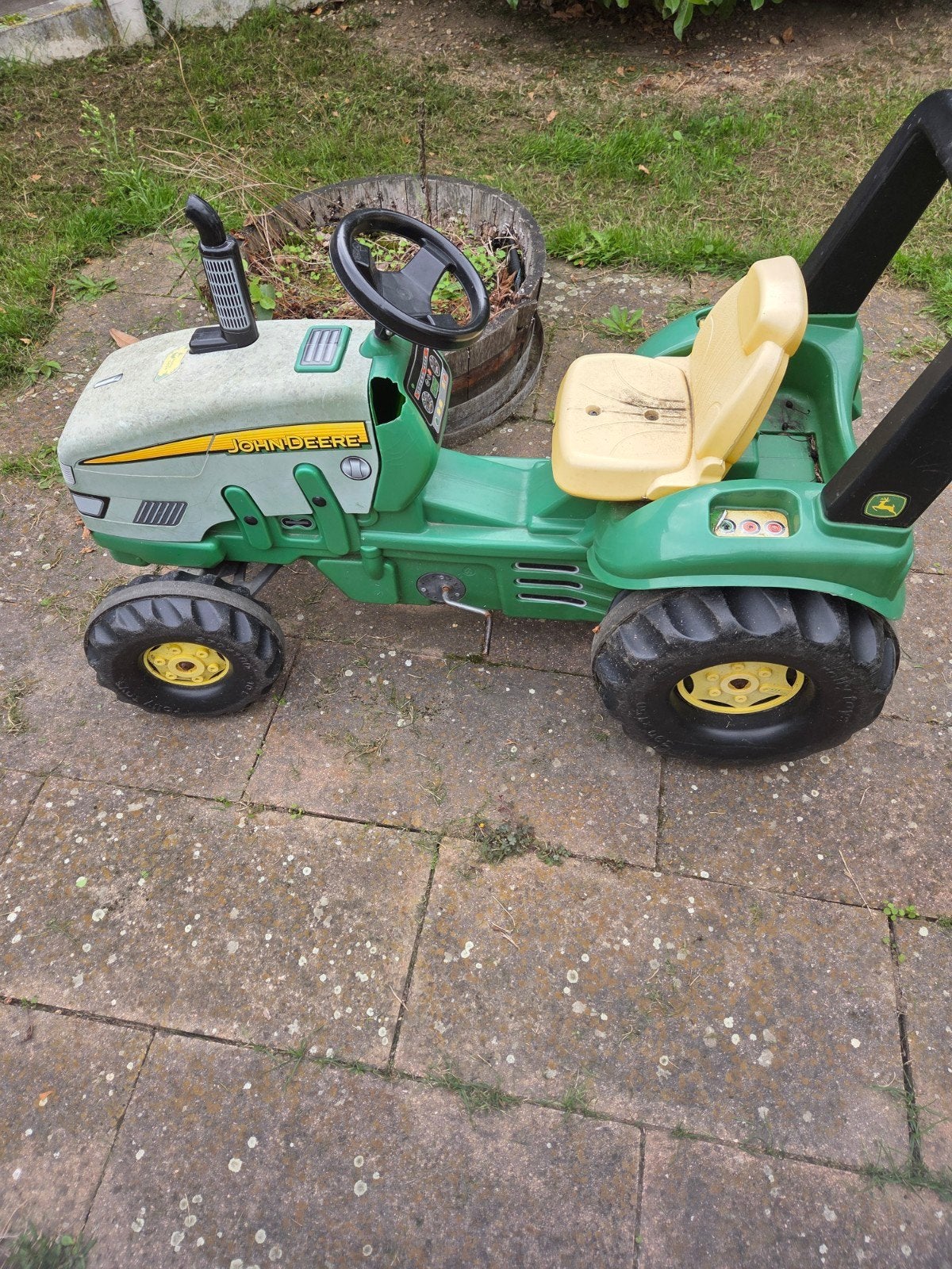 John Deere traptractor met aanhanger, Ophalen, Gebruikt, Trapvoertuig