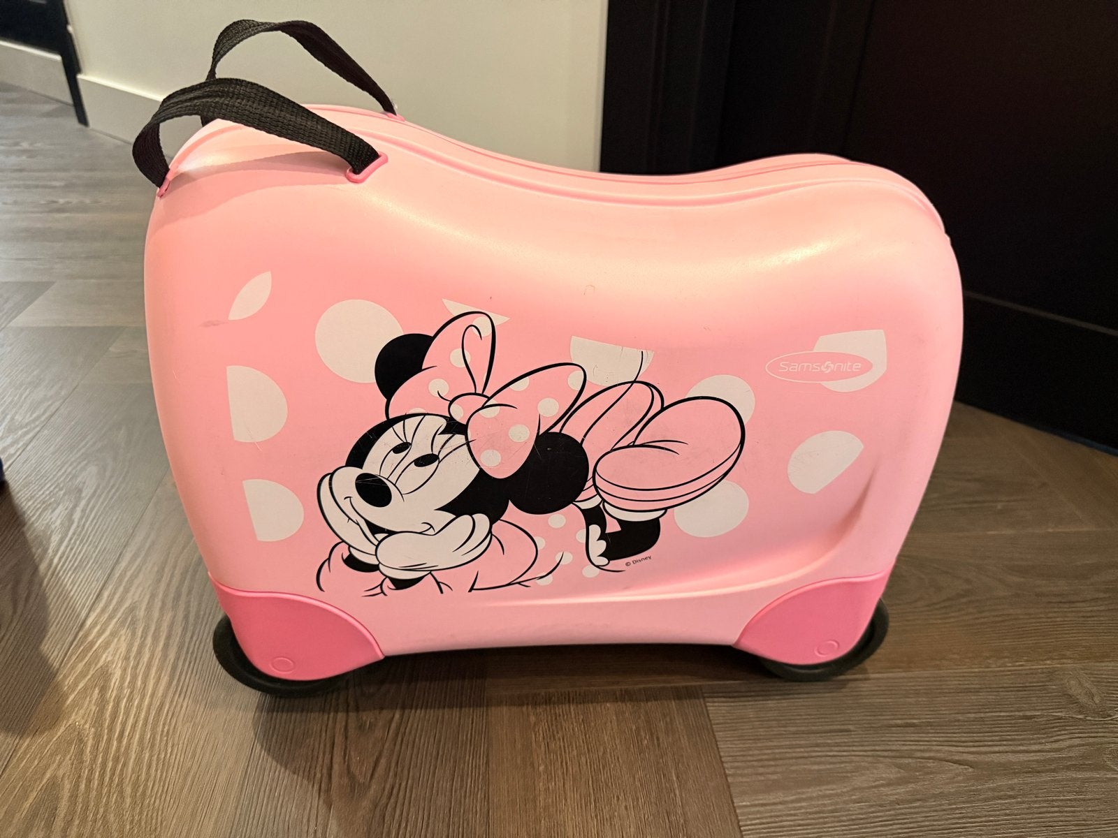 Samsonite Dream Rider Disney Minnie Koffer Roze, Sieraden, Tassen en Uiterlijk, Wieltjes, Gebruikt, 50 tot 60 cm, Hard kunststof