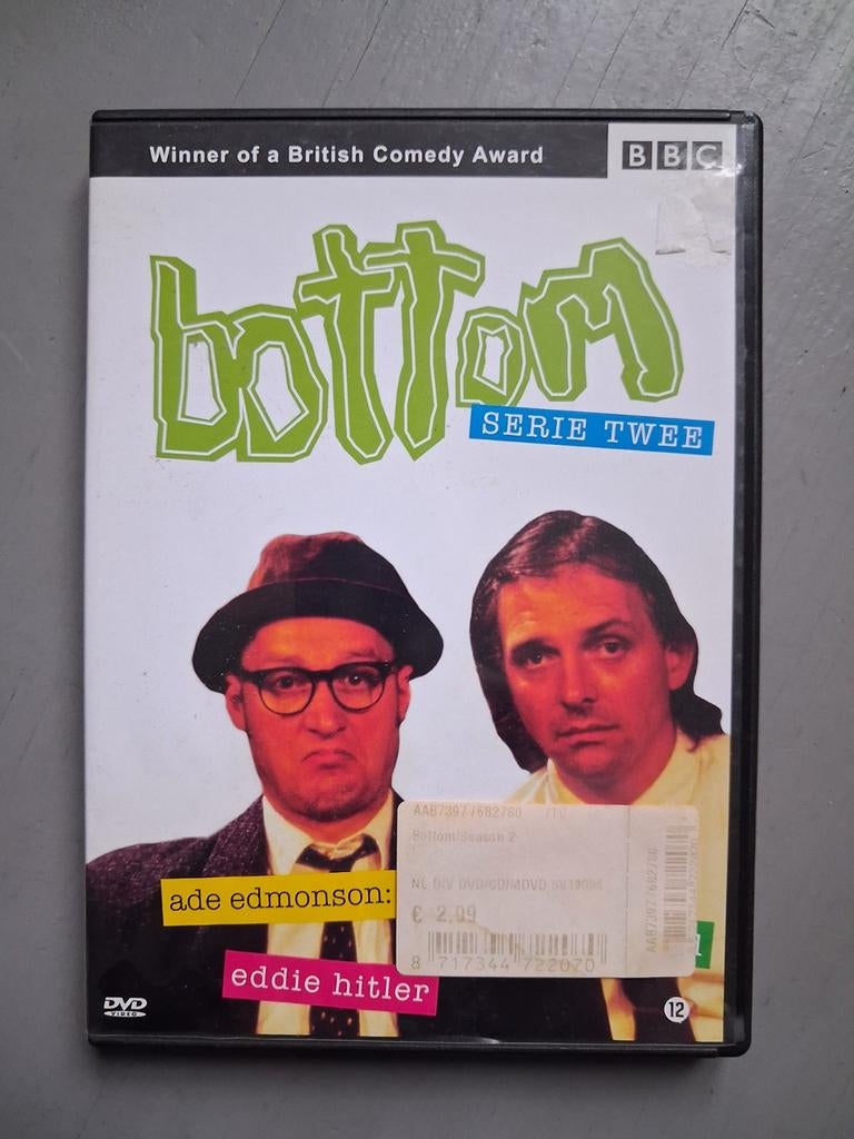 Bottom - Serie Twee DVD (BBC Comedy Award Winnaar), Cd's en Dvd's, Dvd's | Tv en Series, Vanaf 12 jaar, Ophalen of Verzenden, Gebruikt