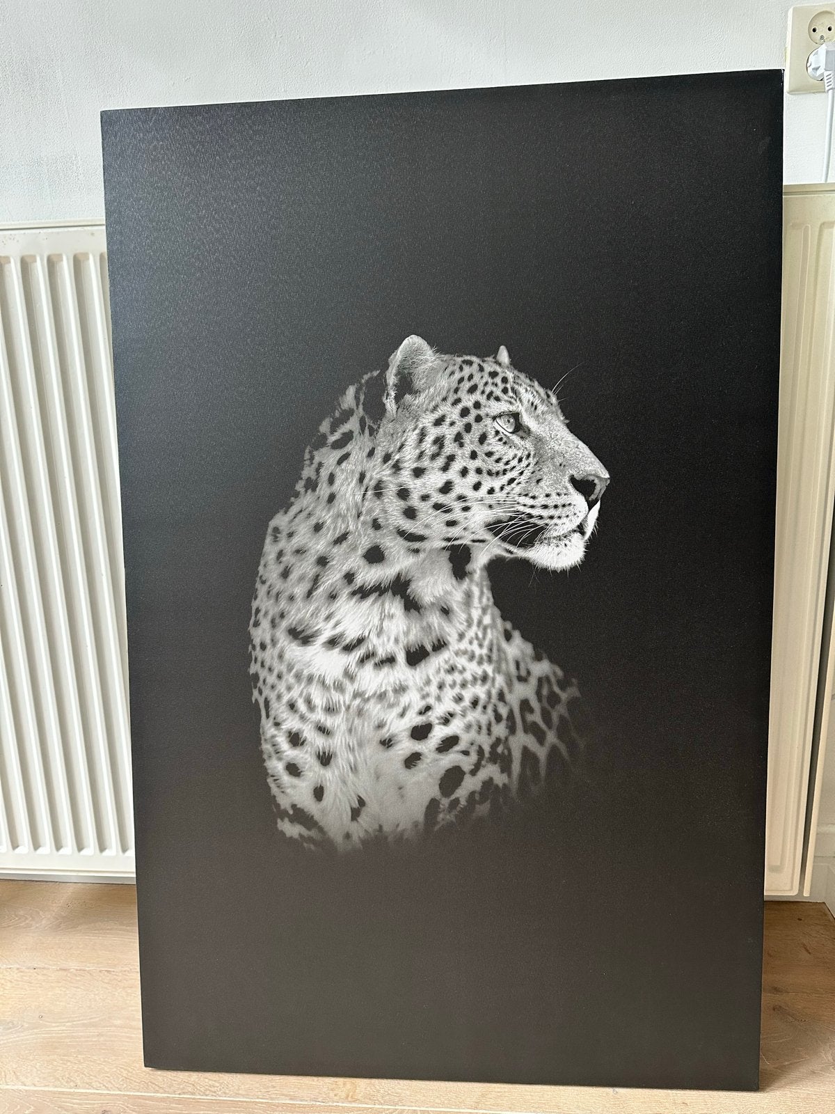 Prachtig luipaard canvas schilderij - Zo goed als nieuw, Ophalen, Zo goed als nieuw, Schilderij, 75 tot 100 cm