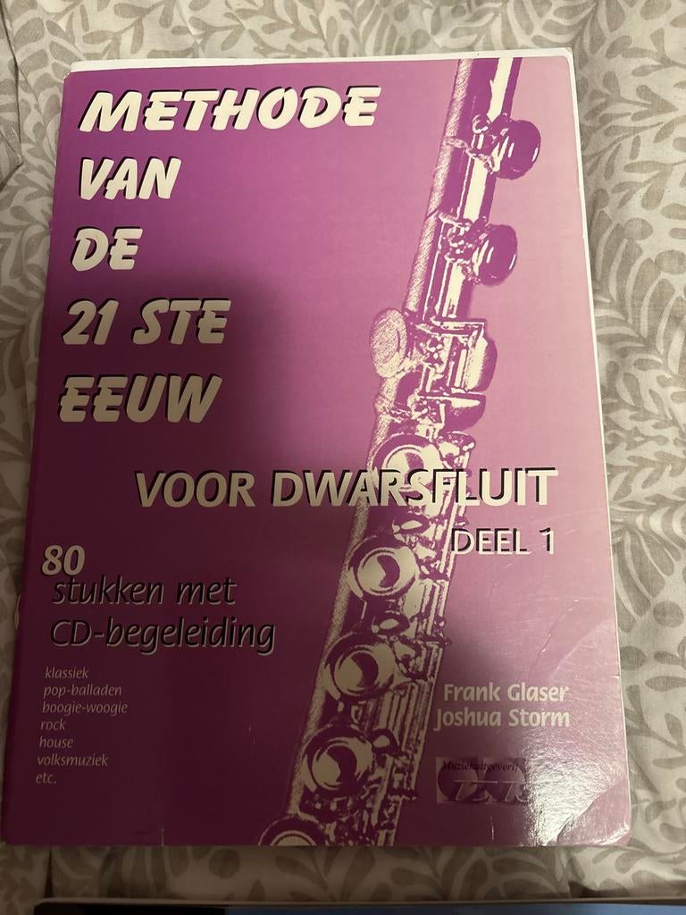 Bladmuziek dwarsfluit: Methode van de 21ste Eeuw (3 delen), Gebruikt, Overige genres, Les of Cursus, Dwarsfluit of Piccolo