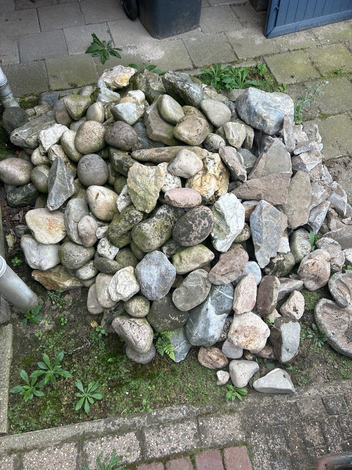 Maaskeien - Diverse tuinrotsen en keien, Ophalen, Overige materialen, Gebruikt, Kei