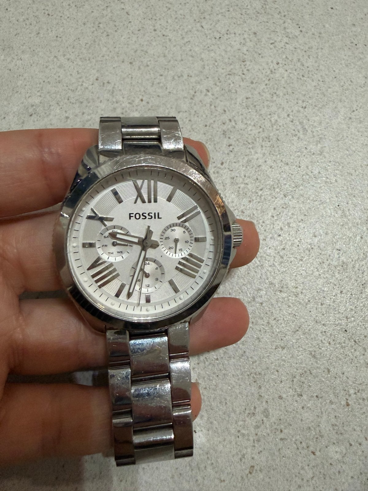 Fossil Herenhorloge - Stijlvol en Tijdloos Design, Overige merken, Gebruikt, Staal, Polshorloge