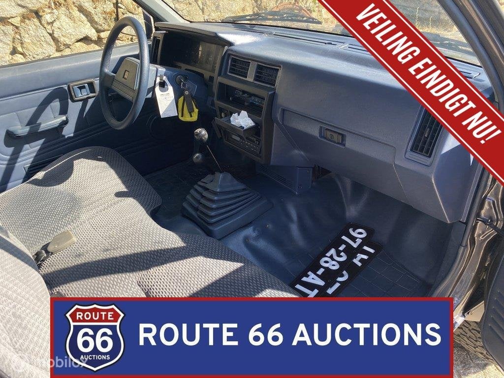 Nissan Pick-Up King Cab 4x4 Country | 1992 | Route 66 Auctio, Auto's, Overige carrosserieën, Zwart, Bedrijf, Handgeschakeld
