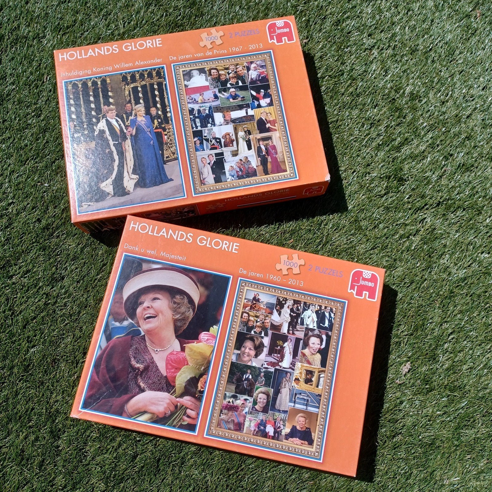 Jumbo Hollands Glorie Puzzels - Koningshuis 1000 stukjes, Ophalen of Verzenden, 500 t/m 1500 stukjes, Gebruikt, Legpuzzel