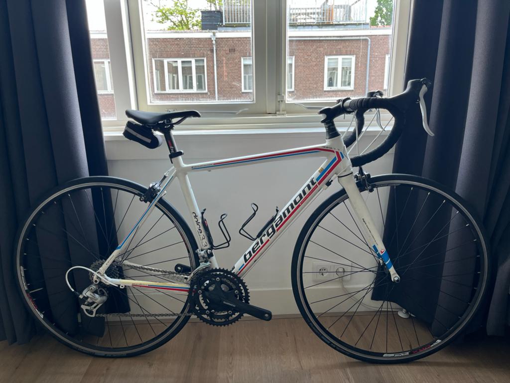 Bergamont (dames) racefiets maat 50, Fietsen en Brommers, 28 inch, Gebruikt, Velgrem, Aluminium