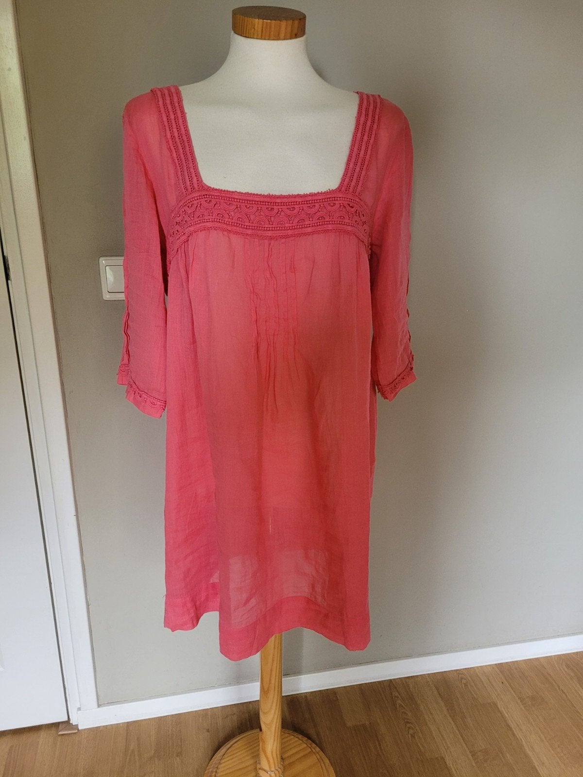 Zomerjurk Zara Basic maat M/L, Maat 38/40 (M), Ophalen of Verzenden, Zo goed als nieuw, Roze
