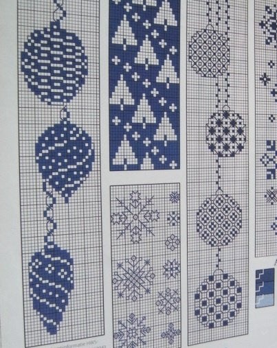 Borduurpatroon  Kerst motiefjes  nr 2016, Verzenden, Nieuw, Handborduren, Patroon