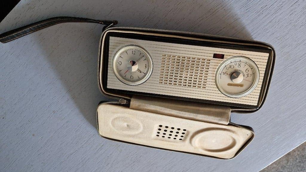 PHILIPS L2X97T/64R klokradio uit 1960, Ophalen of Verzenden